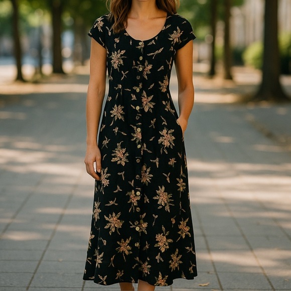 Olive Clothing Maxi Floral Dress | SIZE M - Picture 1 of 6